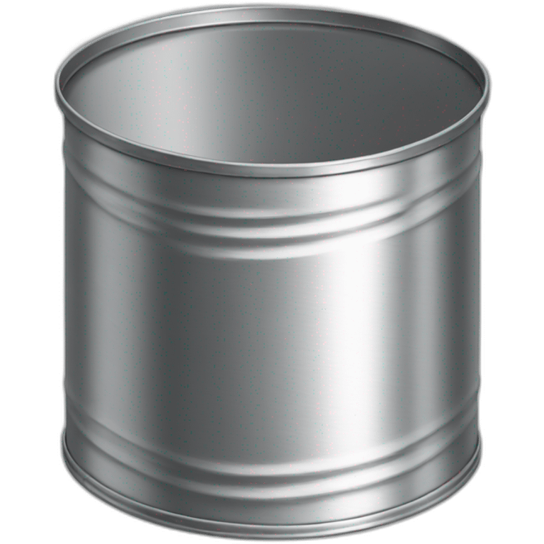 Open Empty Tin Can Isolated emoji