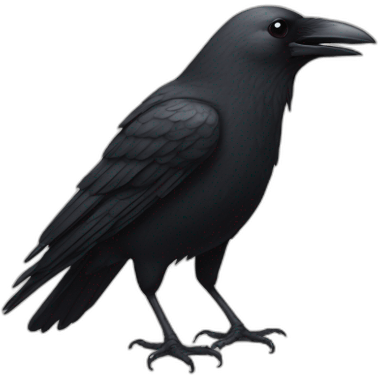 Crow in human body emoji