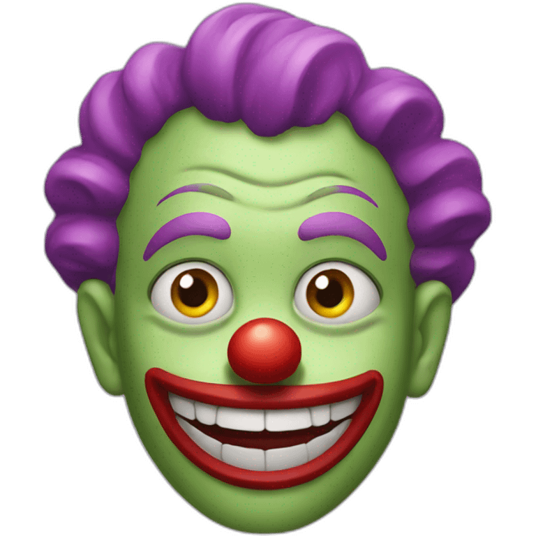 Crazy clown emoji