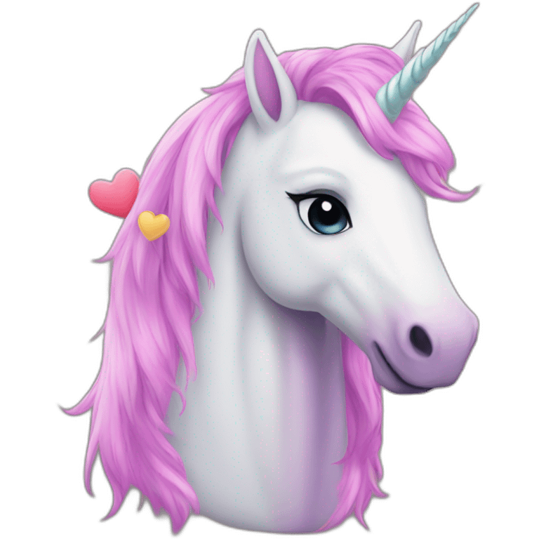 unicorn love emoji