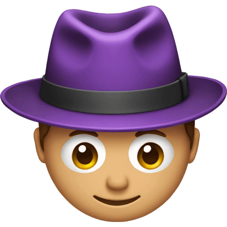 purple fedora emoji