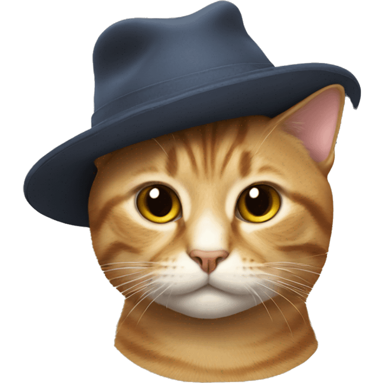 cat wearing a hat emoji