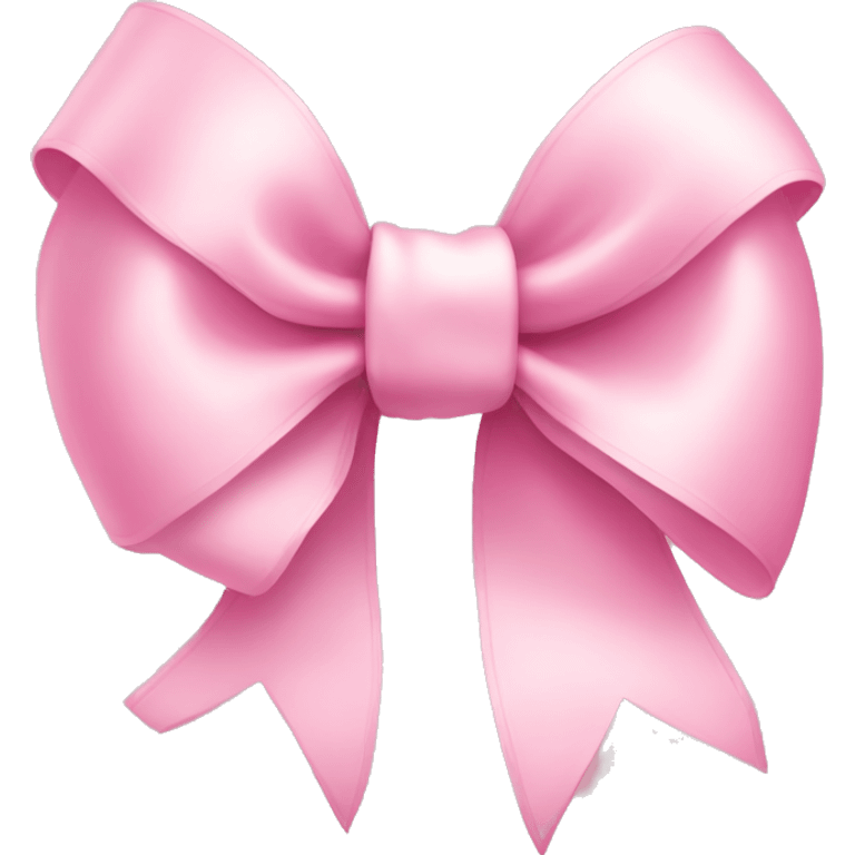 light pink ribbon bow emoji