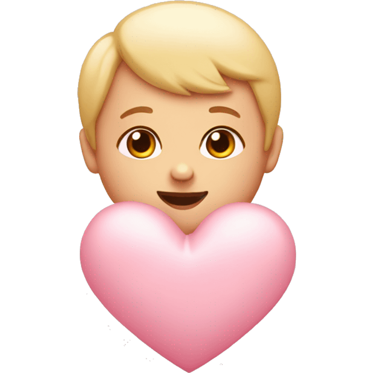 Baby pink heart emoji