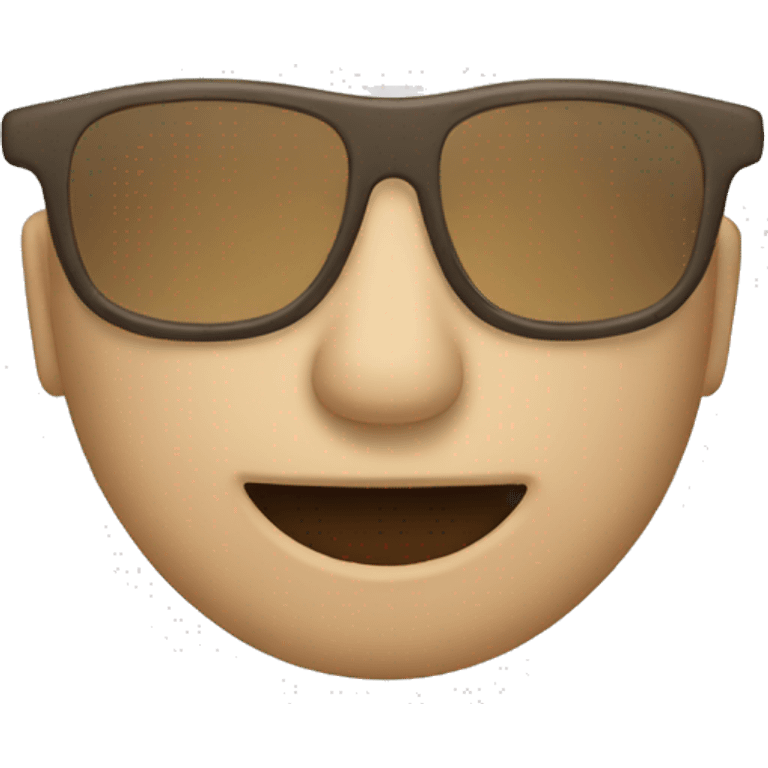 beige glasses emoji