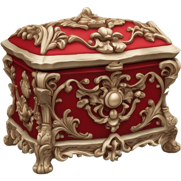 rococo red jewelry box emoji