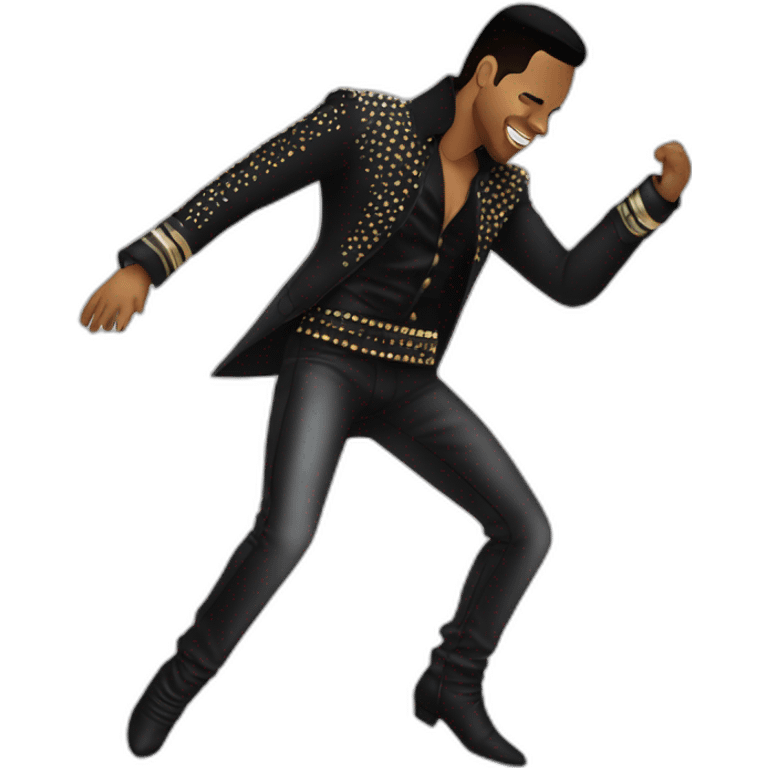 Romeo santos dance like Michael Jackson emoji