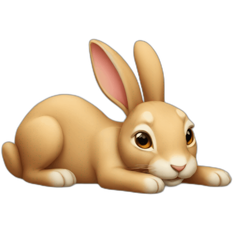 lying rabbit emoji