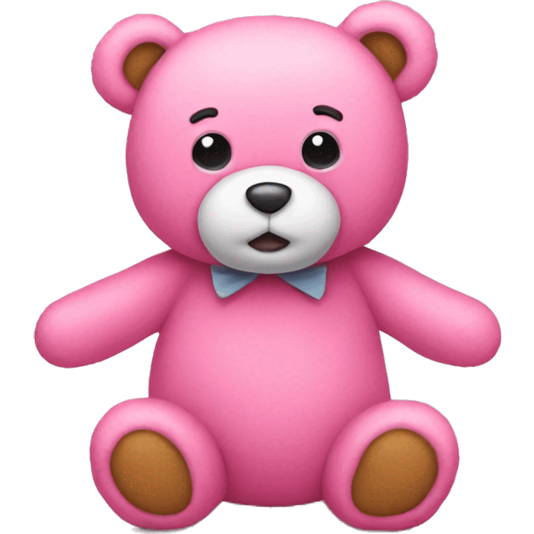 pink teddy bear emoji