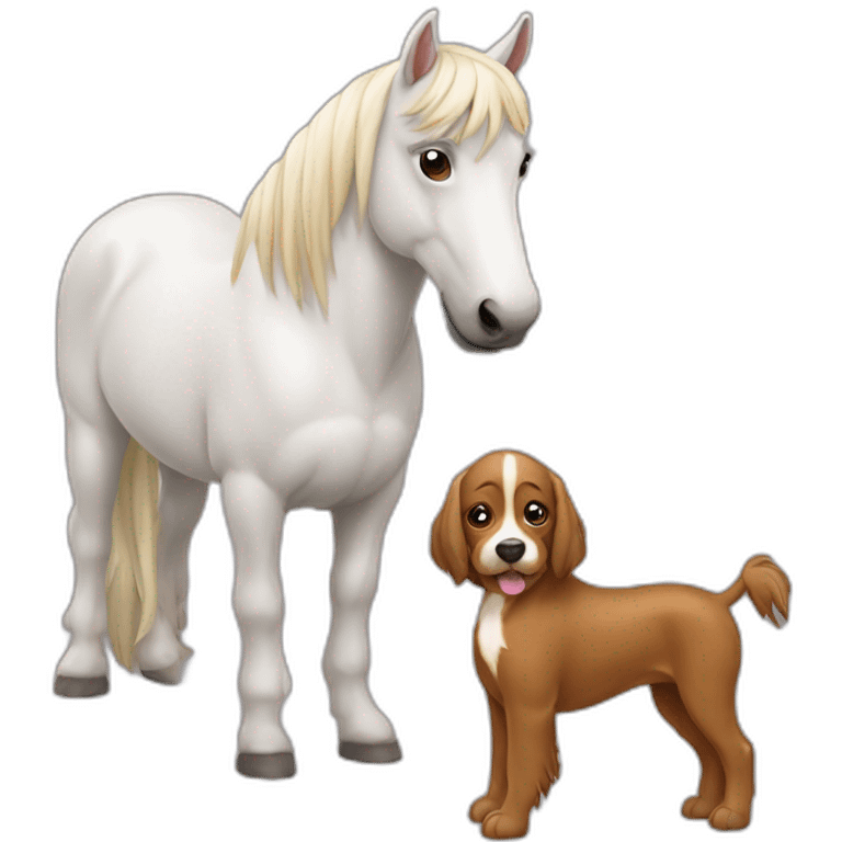 cheval + chien emoji