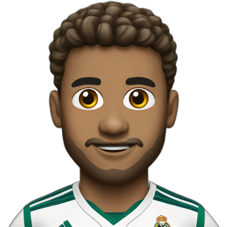 Hasbullah with real Madrid jersey emoji