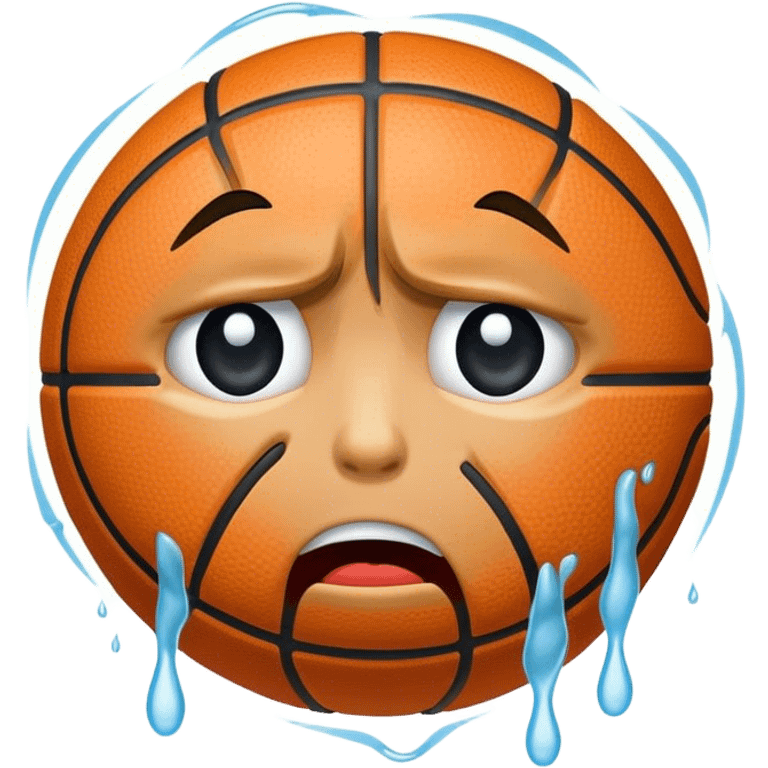 Basketball crying emoji