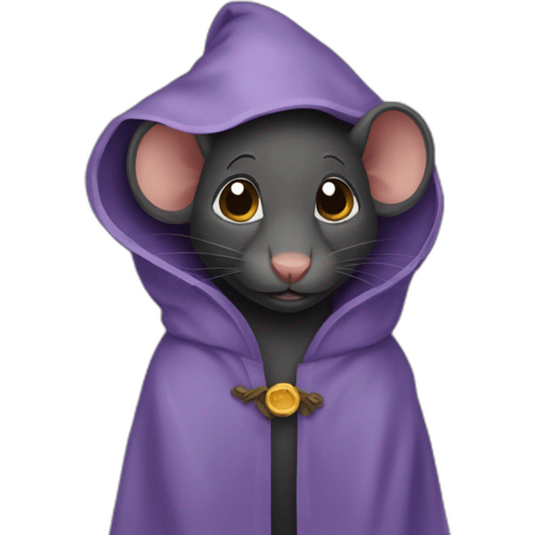 Black Rat In A Robe emoji