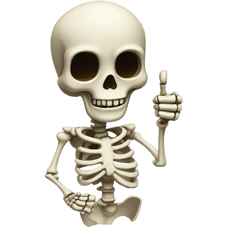 skeleton thumbs up emoji