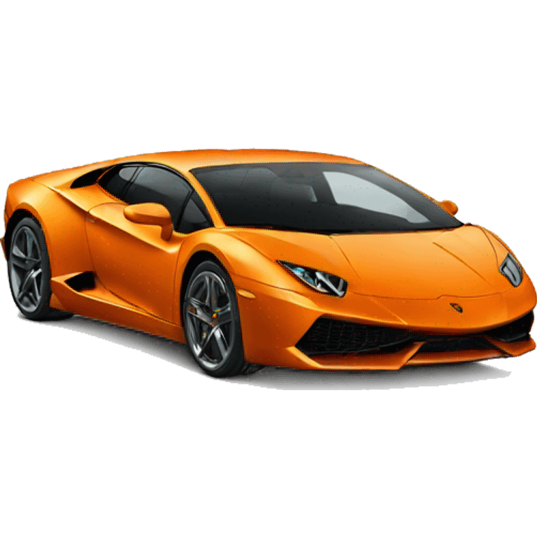 orange Lamborghini emoji