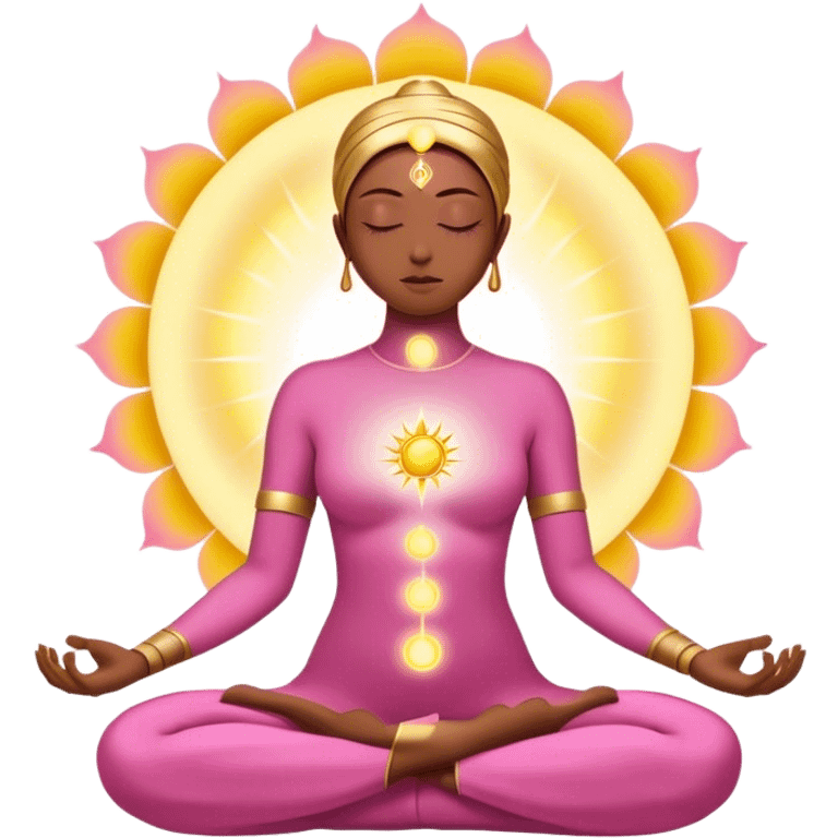 Solar aura pink gold Spirituality emoji