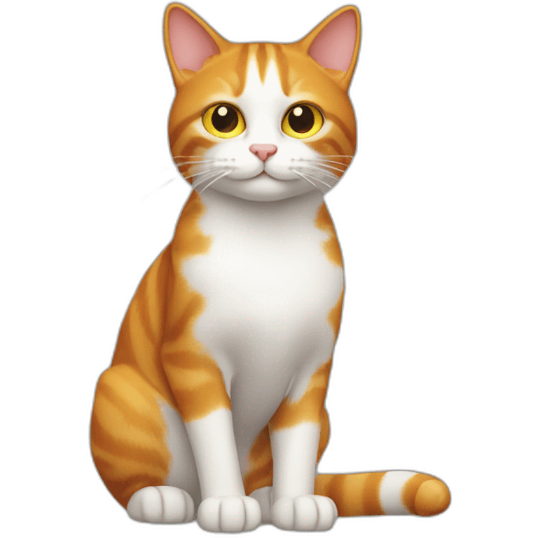 Ginger Cat computer scientist emoji