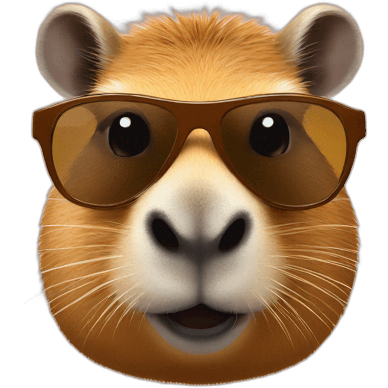 Capybara with sunglasses emoji