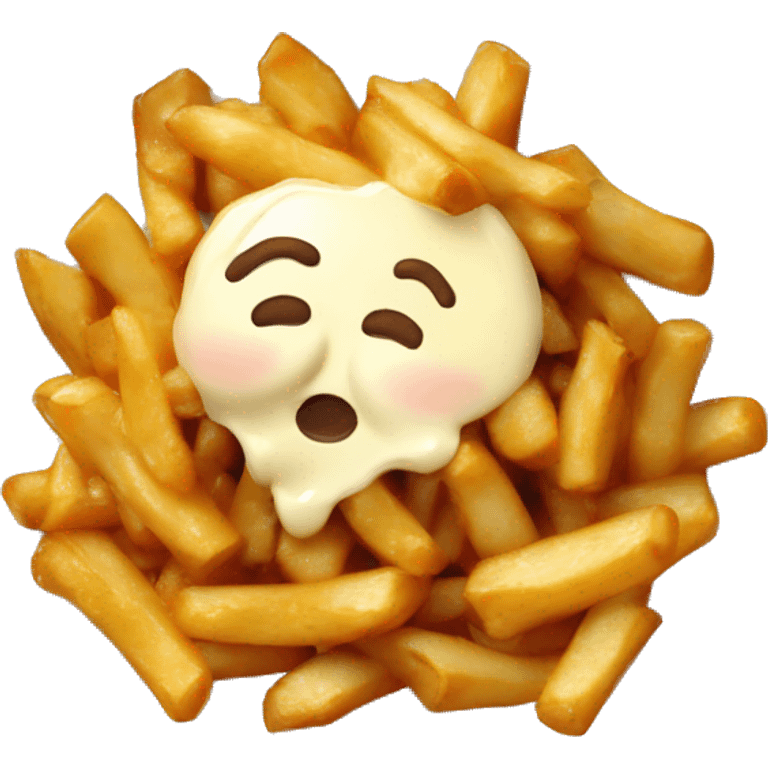 Poutine qui dort emoji