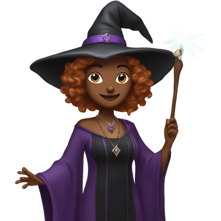 Nita, Renee, and me as witches emoji