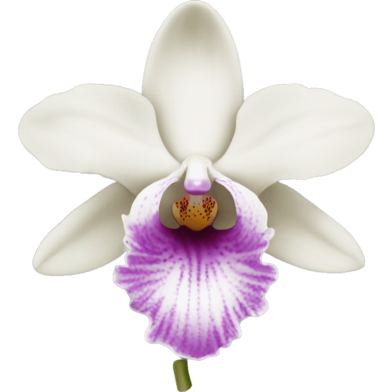 Pale colour orchid emoji