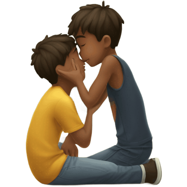 Boy kissing boy emoji