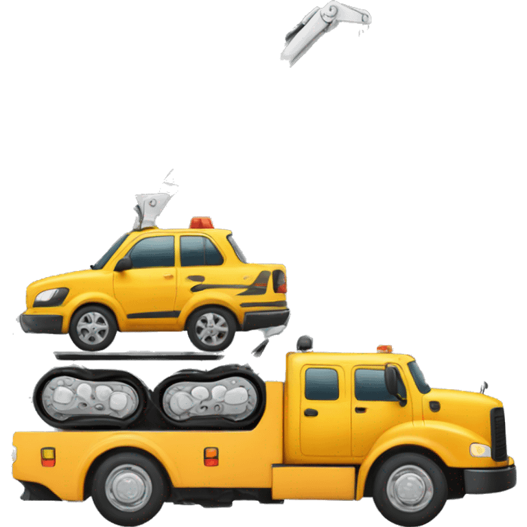 tow truck with loading space  emoji