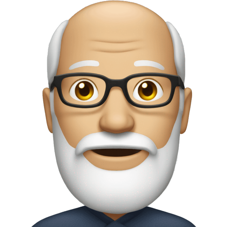 55 yr old white male with beard and glasses emoji