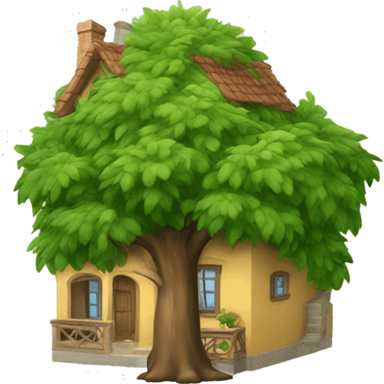 Casa del árbol  emoji