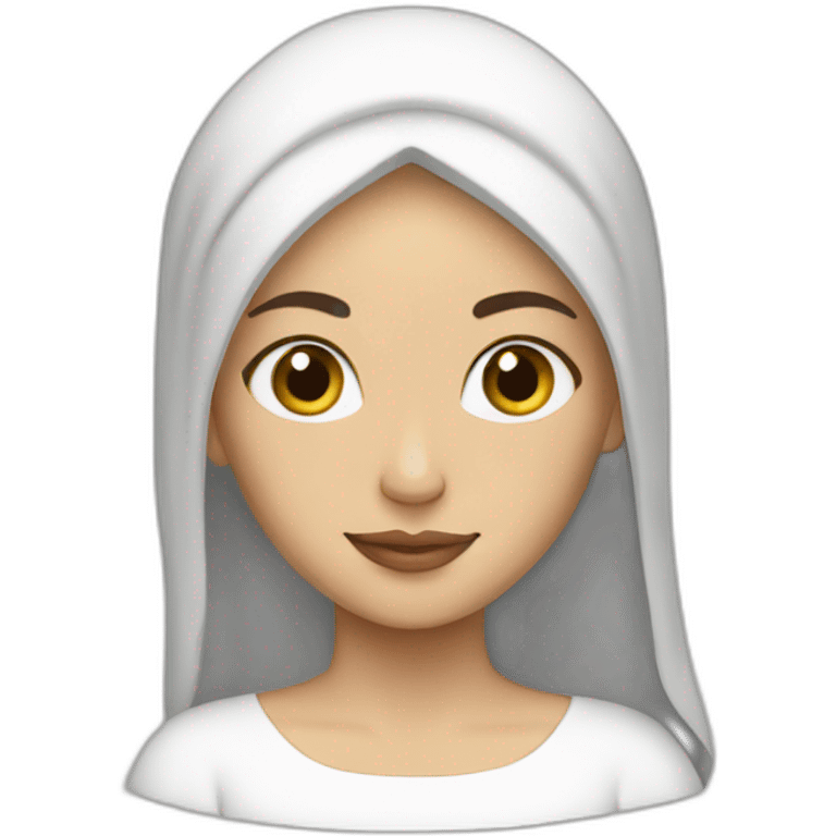 white muslim princess emoji