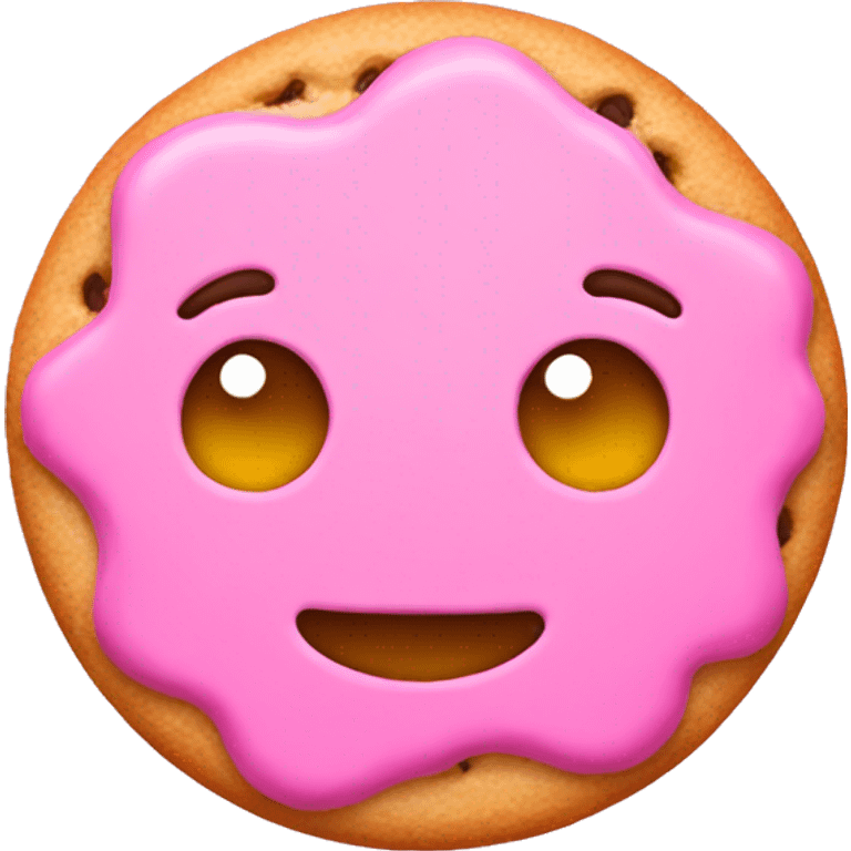 pink cookie emoji