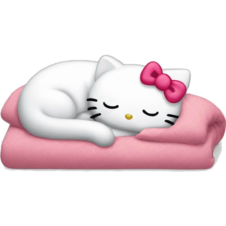 Hello kitty sleeping emoji