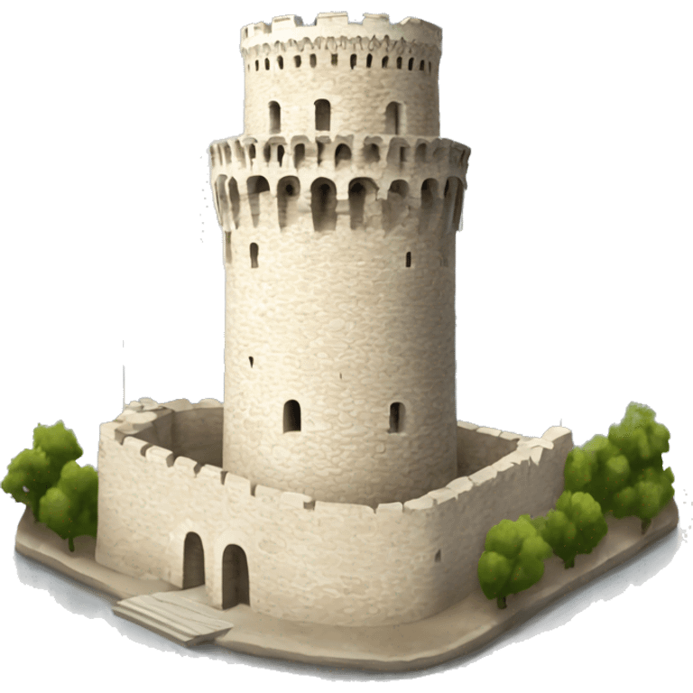 Thessaloniki white tower emoji