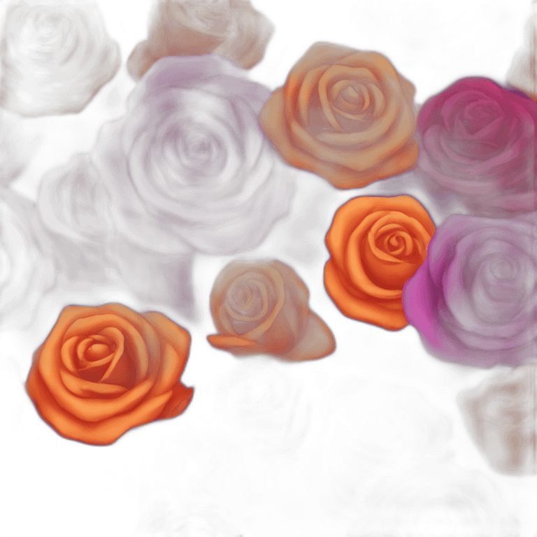 Emoji couleur Rouge orange rose violet emoji