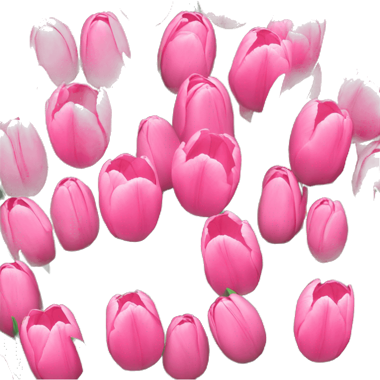 Pink tulips emoji