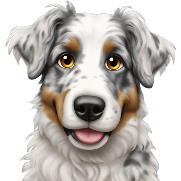 Merle Aussie doodle emoji