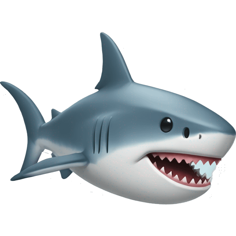 a christmas shark emoji