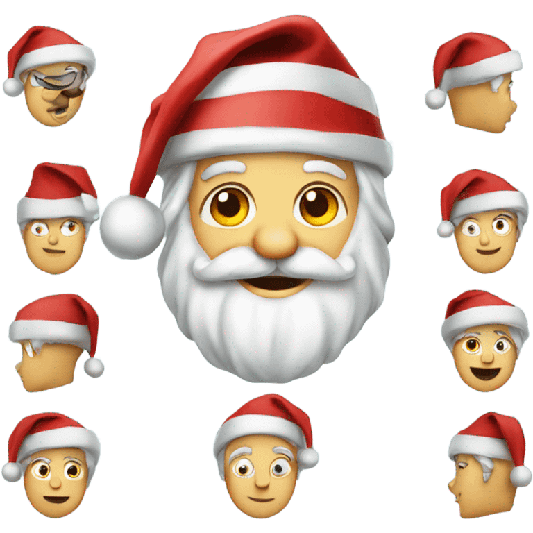 Santa with a Rocco hat emoji