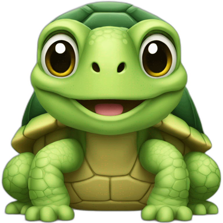 Tortue genial emoji