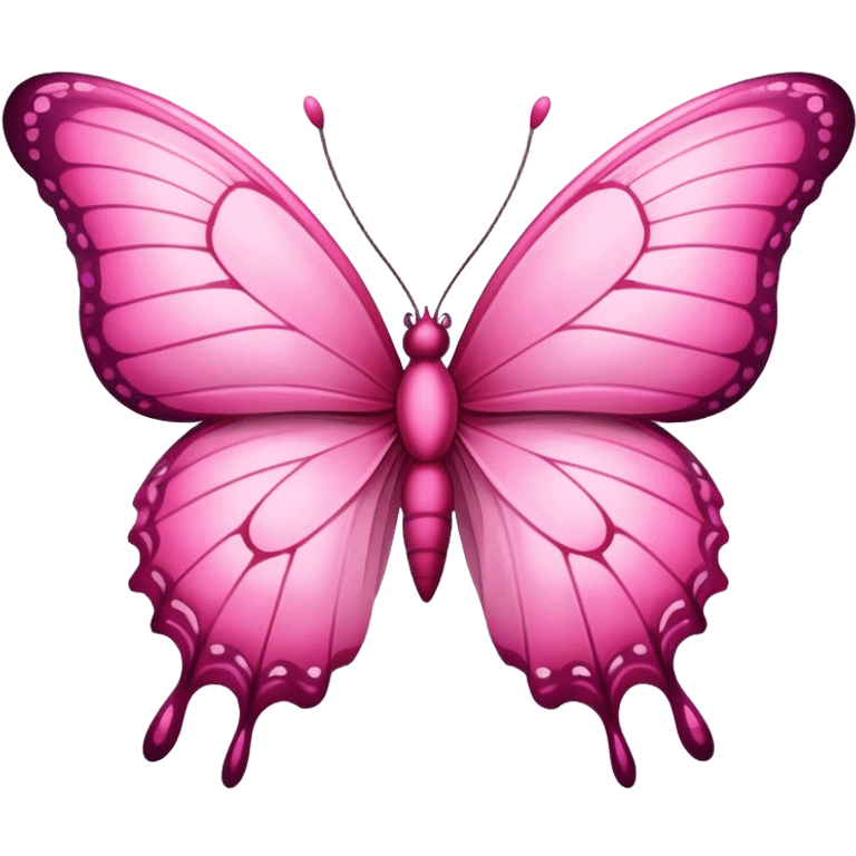 Pink butterfly  emoji