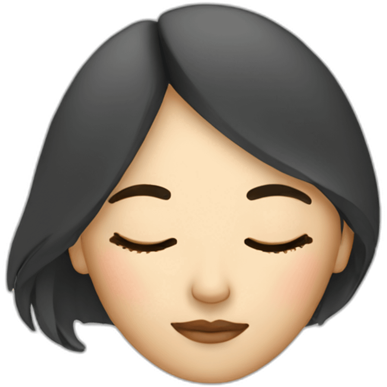 sleeping designer asian woman emoji