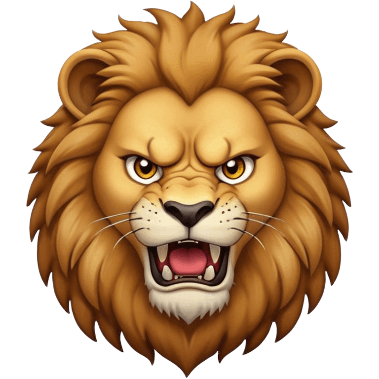 Angry lion emoji