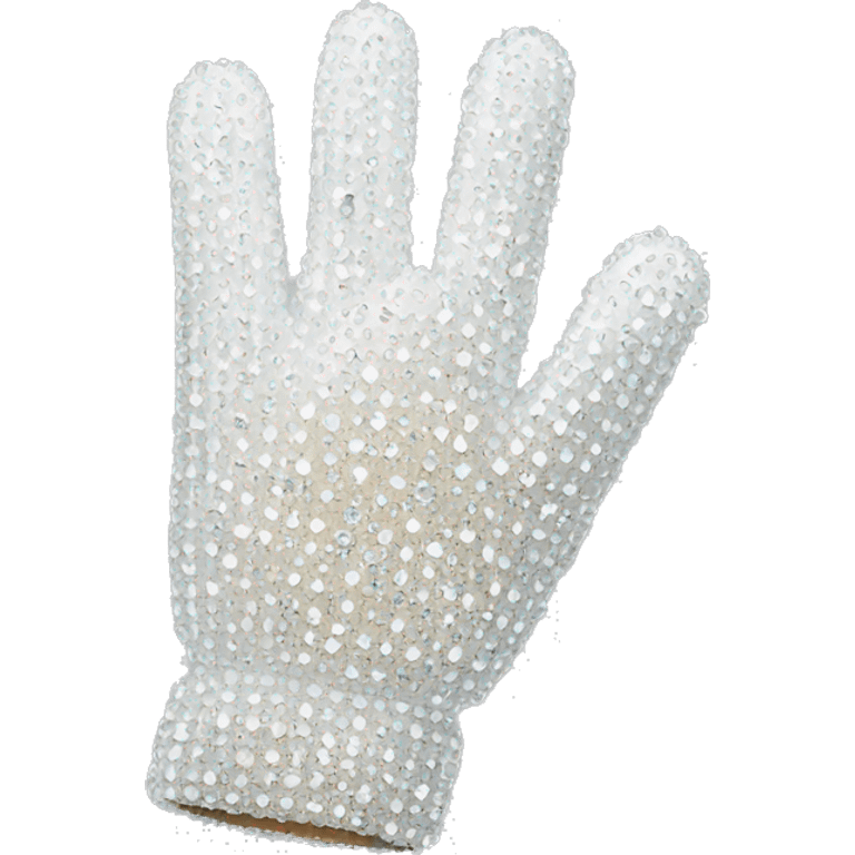 white rhinestone glove emoji