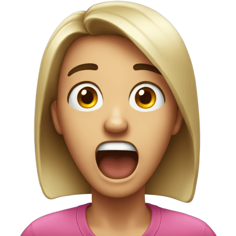 Shocked from a call from someone  emoji