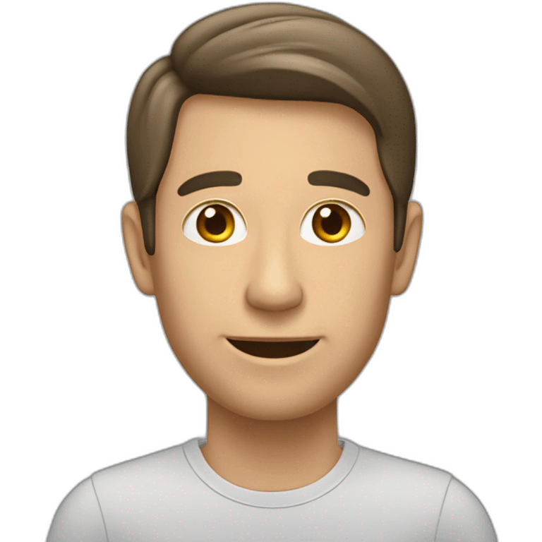 Un homme ayant de long oreilles emoji