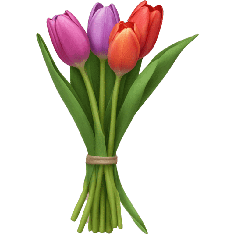 Tulip bouquet emoji