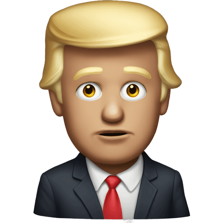 Donald Trump with a sucker emoji