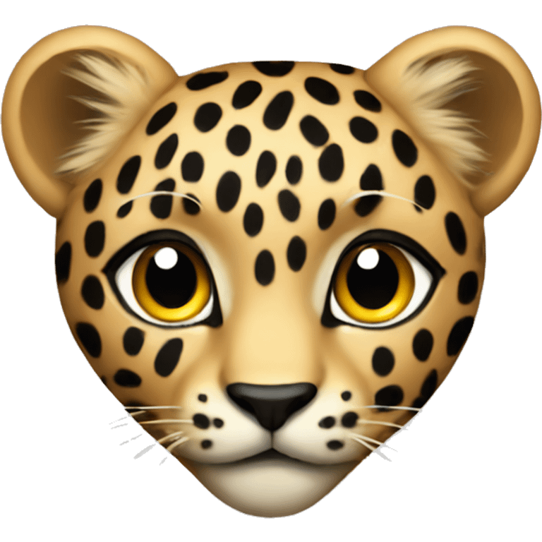 leopard heart emoji