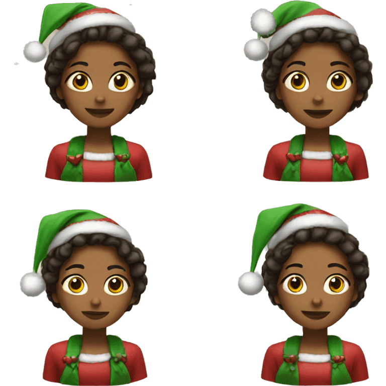 Girl Christmas emoji