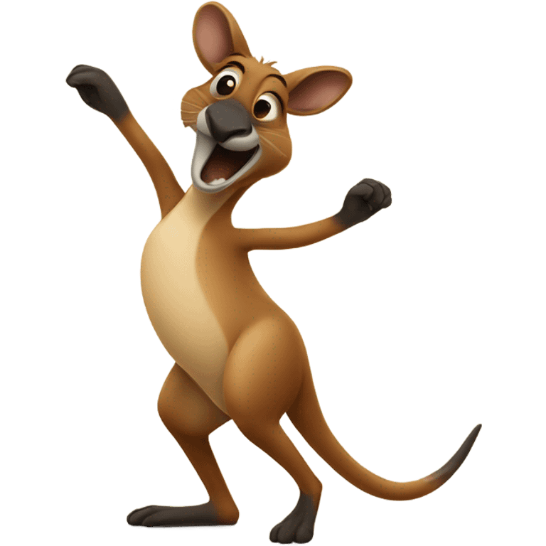 Dancing kangaroo emoji